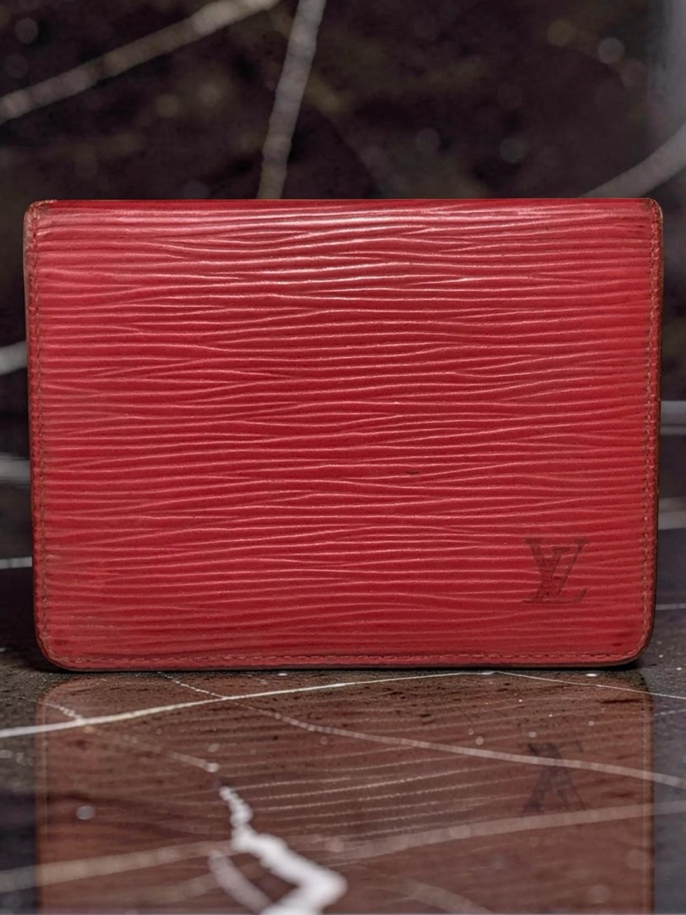 Louis Vuitton Red Epi Card/ID Holder Wallet 😍🔥❤️